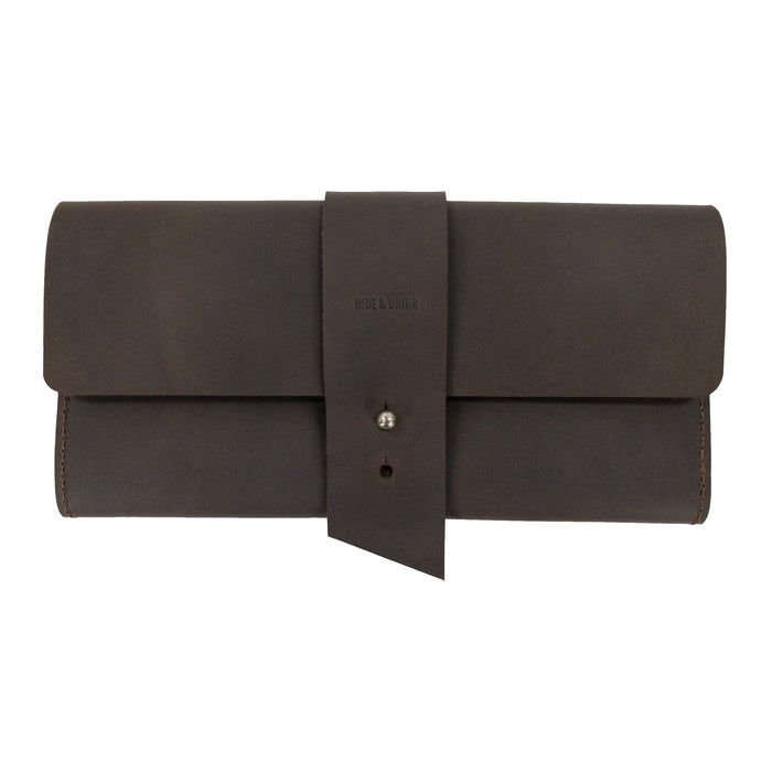 Classic Checkbook Cover with Credit Card Slots - Stockyard X 'The Leather Store'