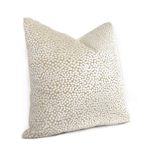 Catelyn White Velvet Dots Pillow Cover Cushion Pillow Case Euro Sham 16x16 18x18 20x20 22x22 24x24 26x26 28x28 Lumbar Pillow 12x18 12x20 12x24 14x20 16x26 by Aloriam