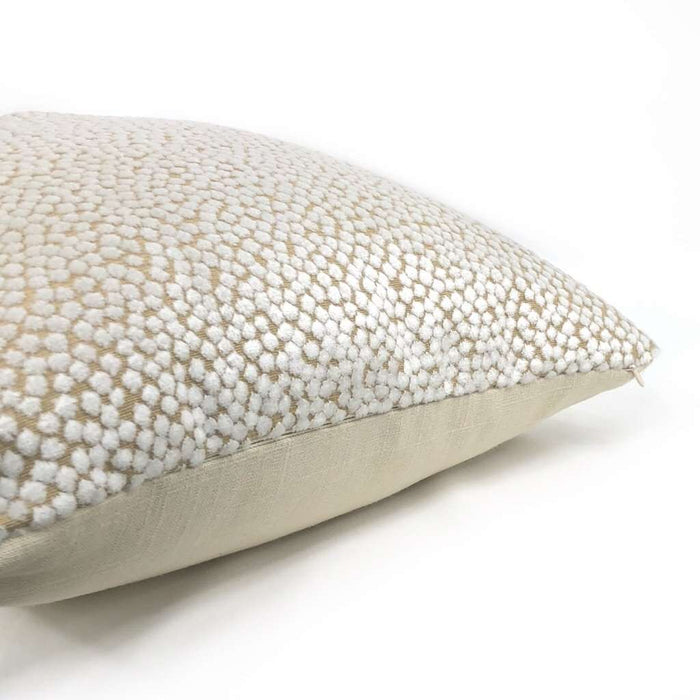 Catelyn White Velvet Dots Pillow Cover Cushion Pillow Case Euro Sham 16x16 18x18 20x20 22x22 24x24 26x26 28x28 Lumbar Pillow 12x18 12x20 12x24 14x20 16x26 by Aloriam
