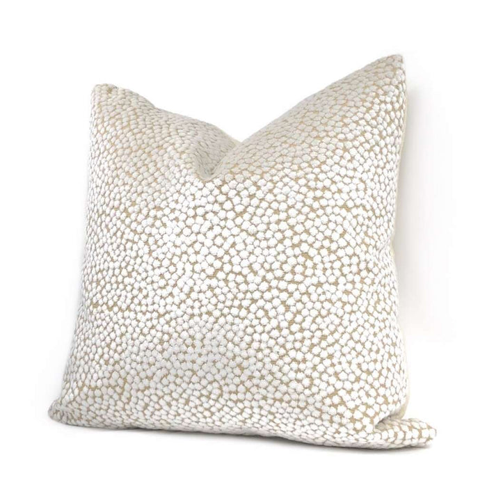 Catelyn White Velvet Dots Pillow Cover Cushion Pillow Case Euro Sham 16x16 18x18 20x20 22x22 24x24 26x26 28x28 Lumbar Pillow 12x18 12x20 12x24 14x20 16x26 by Aloriam