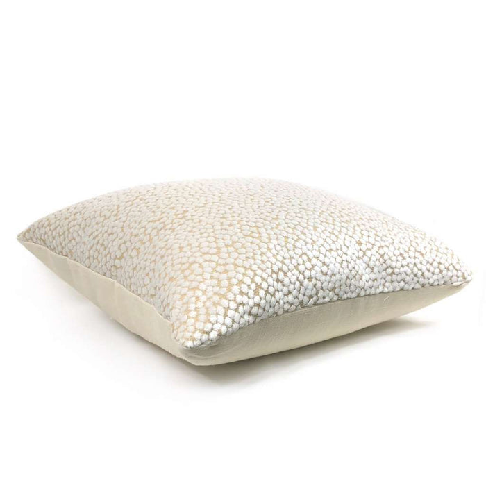 Catelyn White Velvet Dots Pillow Cover Cushion Pillow Case Euro Sham 16x16 18x18 20x20 22x22 24x24 26x26 28x28 Lumbar Pillow 12x18 12x20 12x24 14x20 16x26 by Aloriam