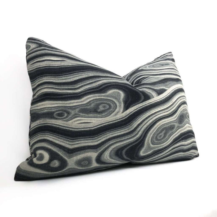 Robert Allen Black Gray White Abstract Geology Pattern Decorative Throw Pillow Cover Cushion Pillow Case Euro Sham 16x16 18x18 20x20 22x22 24x24 26x26 28x28 Lumbar Pillow 12x18 12x20 12x24 14x20 16x26 by Aloriam