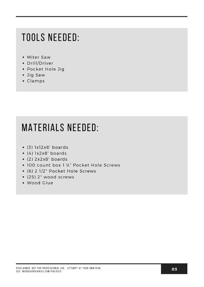 Console Shelf Sofa Table Plans