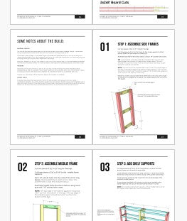 Console Shelf Sofa Table Plans