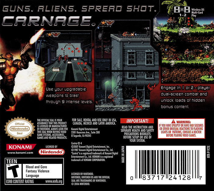 Contra 4 DS - Video Game - Used - CaveGamers - Image 2