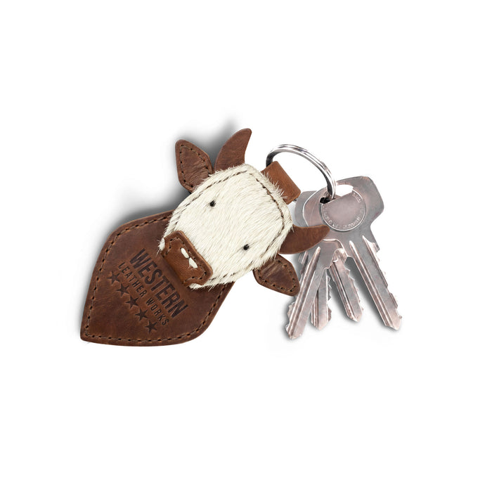 Cow Head Keychain