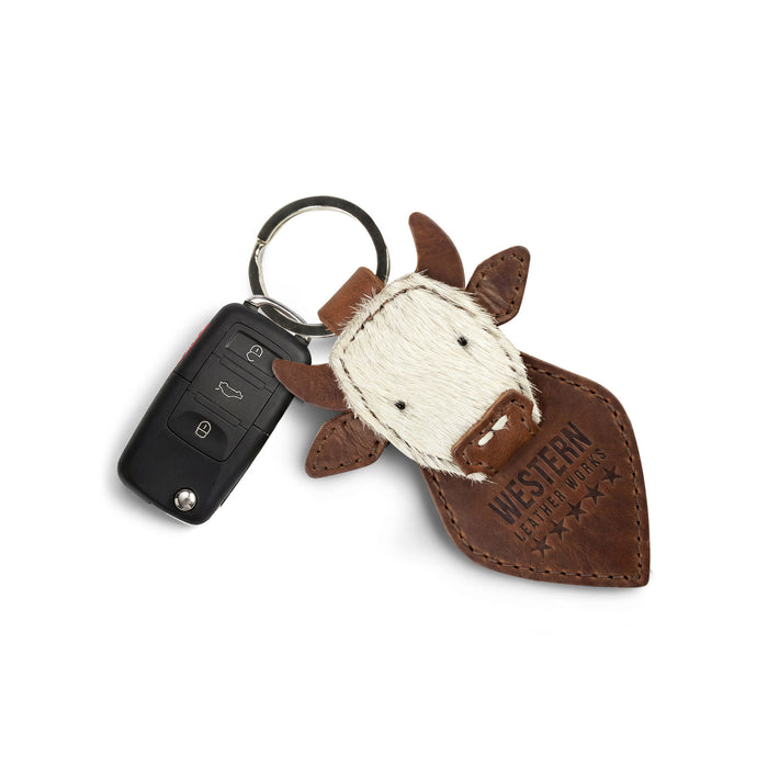 Cow Head Keychain
