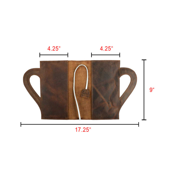 Cup Notebook Cover (5 x 8.25 in), Notebook NOT Included - Stockyard X 'The Leather Store'