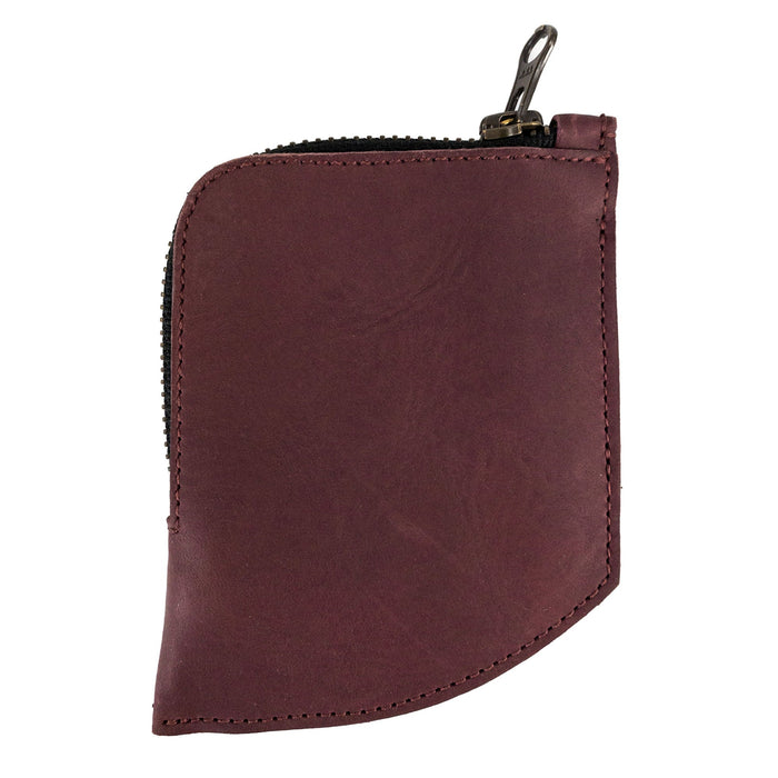 Hide & Drink EDC Pocket Wallet layed flat to show its elegant design, made from durable full grain leather and perfect for everyday use.