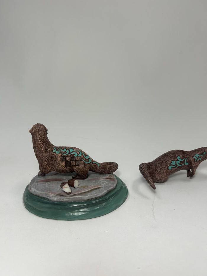 DAMAGED - River Otter Pair - Country N More Gifts