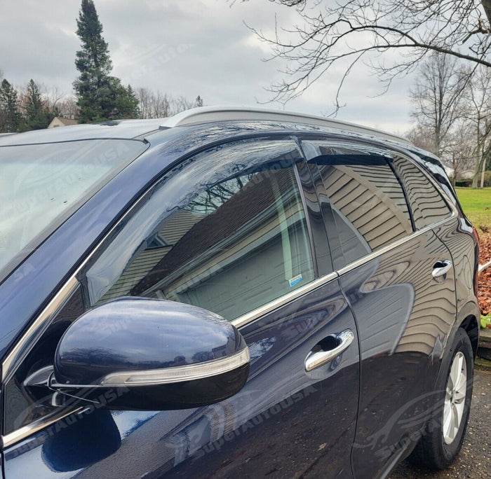 Wind and rain guard vent deflectors for Ford Edge ST-Line 2015-2024 by SuperAutoUSA.