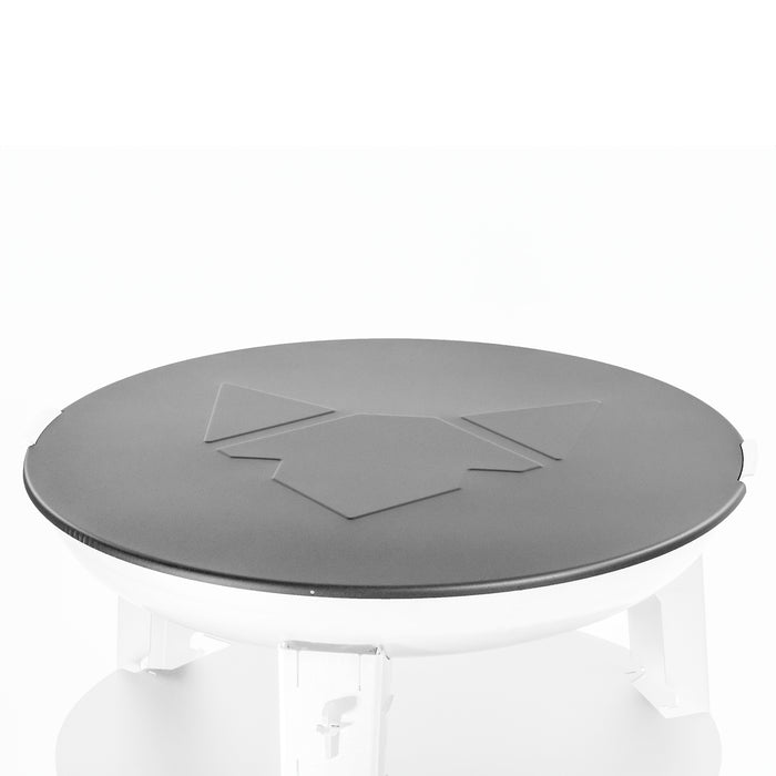 Deckel schützt vor Witterung. Passend für Feuerschale Allround. Aus robustem 2 mm dickem Aluminium und einer extrem temperaturbeständigen Pulverbeschichtung