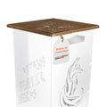 Der Deckel für die FENNEK Feuersäulen liegt auf der FENNEK Standard Feuersäule auf. Er ist erhältlich als Stahl oder Edelstahlvariante. Natürlich Made in Germany.
