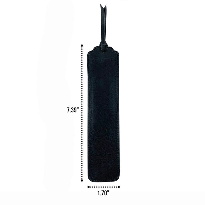Deluxe Long Bookmark (2 Pack) from Hide & Drink, showcasing two bookmarks in different shades. These practical reversible page markers are classic accessories for reading lovers, crafted from full grain leather, focusing on stockyardX, small batch production, hand cut, hand sewn, fire branded, artisan quality, handmade in La Antigua Guatemala & Oaxaca Mexico.