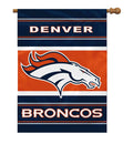 Denver Broncos Banner 28x40 House Flag Style 2 Sided - Team Fan Cave