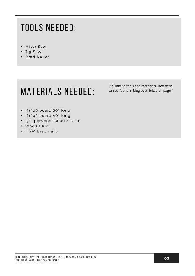 Dinnerware Holder Building Plans