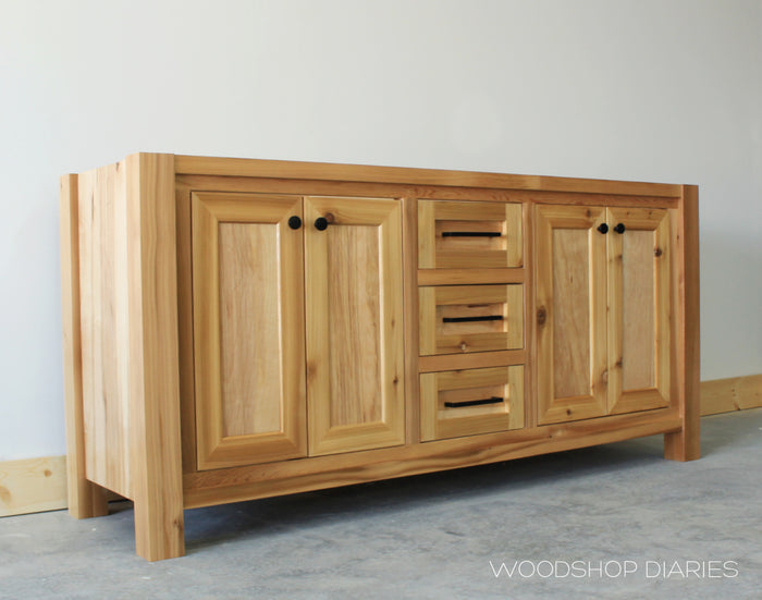 DIY Double Sink Bathroom Vanity