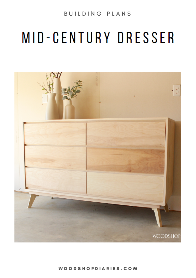 DIY Mid-Century Modern Dresser Plans