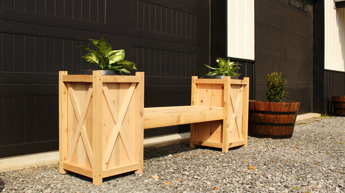 DIY Planter Bench