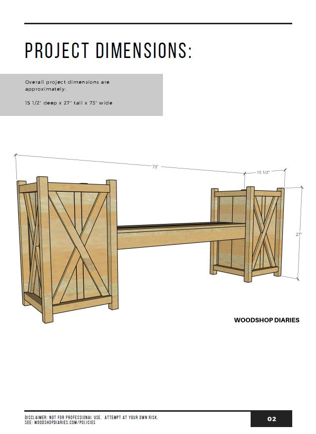 DIY Planter Bench