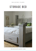 DIY Storage Bed PDF Plans