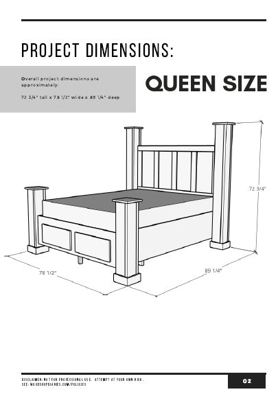DIY Storage Bed PDF Plans