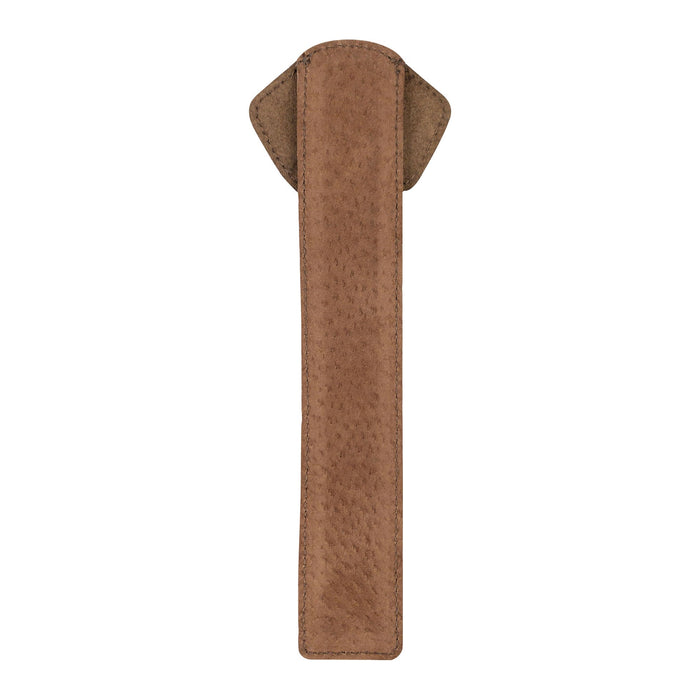 Back view of the Taco Dog Dog Bookmark, showcasing its exquisite craftsmanship and design. Made from full grain leather, this cute and functional page marker is perfect for anyone who loves reading and dogs, thoughtfully handcrafted in La Antigua Guatemala with a commitment to quality.