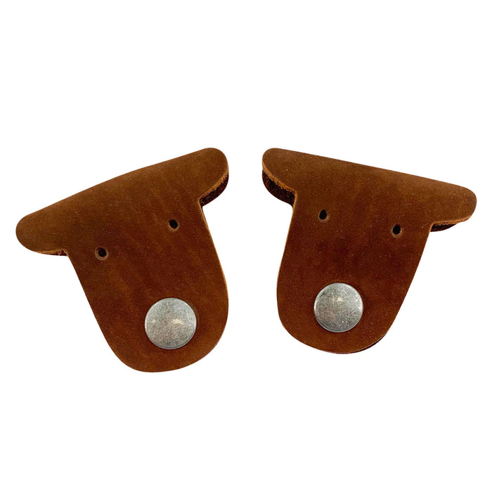 Taco Dog's brown Dog Cord Keepers provide a stylish way to keep your cables organized. Made from premium full grain leather, these handmade accessories feature clip snaps for easy management on-the-go. Experience artisan craftsmanship with this unique 2 pack crafted in La Antigua Guatemala.