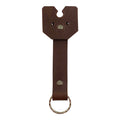 Handmade Doggy Fob Keychain from Taco Dog, showcasing a cute and functional design perfect for dog lovers. This durable, lightweight accessory features a keyring and is crafted from full grain leather. A great gift for dog enthusiasts, it highlights small batch production methods, and is carefully made by artisans in La Antigua Guatemala.