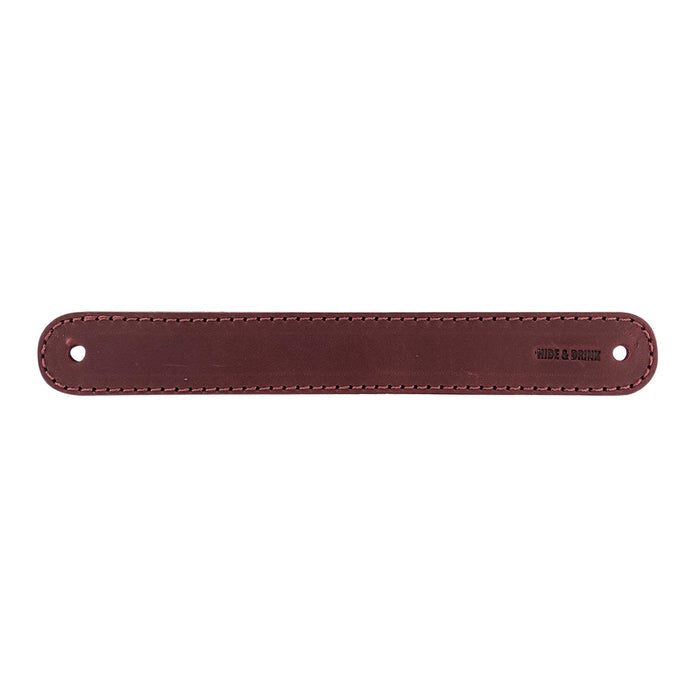 Hide & Drink Drawer Handles (4pk) featuring rich, dark leather handles that are durable and versatile. Perfect for stylish home upgrades and easy installation for your DIY projects.
