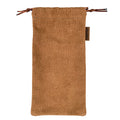 Hide & Drink Drawstring Bag for Pipe, crafted from soft sheepskin leather. This handcrafted design is perfect for storing your tobacco pipe and showcases small batch production from artisan makers in La Antigua Guatemala & Oaxaca Mexico.