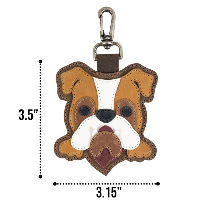 English Bulldog Charm - Stockyard X 'The Leather Store'