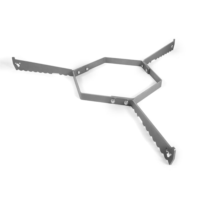 Freisteller der FENNEK Auflageleiste für Feuerplatten Ø 96 cm. Sie ist die optimale Ergänzung für deine Feuerschale oder Feuertonne und natürlich Made in Germany.