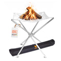 Freisteller vom FENNEK High Fire aus Titan. Dank seines Materials ist es leicht und stark. Im Lieferumfang enthalten ist auch die Tasche, in welcher das High Fire ganz einfach verstaut werden kann.