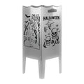 Feuersäule aus Stahl oder Edelstahl mit verschiedenen Motiven und Bildern. Hergestellt in Deutschland. Wählbare Motive. Halloween Bilder auf Feuersäule.