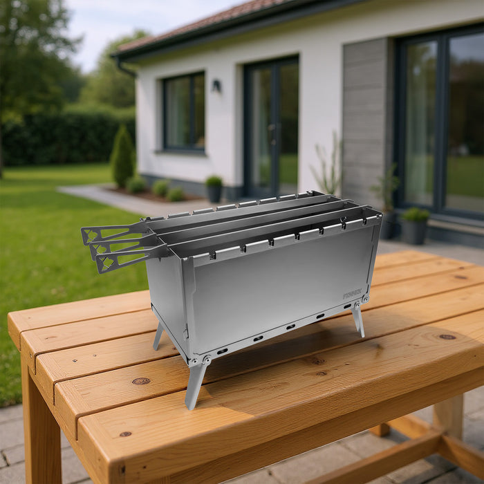 FENNEK Mangal Schaschlik-Grill Spieße 3er-Set extra lang