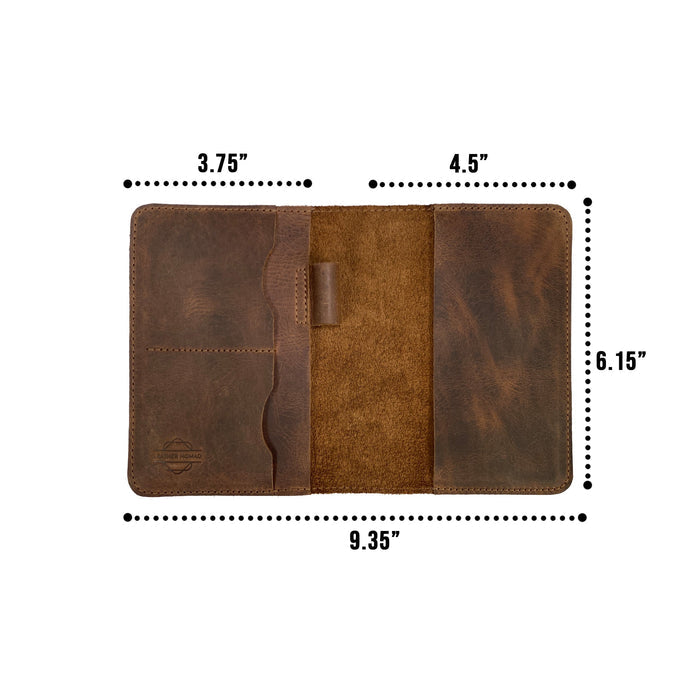 Field Notes Cover (3.5 x 5.5 in.) with Card Slots - Stockyard X 'The Leather Store'
