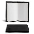 Hide & Drink Field Notes Cover open showcasing sheets, a classic pocket-sized memo books cover compatible with Field Notes (3.5 x 5.5 in.) journal case with card slots, made of durable full grain leather.