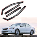 Fit 2008-2012 Honda Accord In-Channel Vent Window Visors Rain Sun Wind Guards Shade Deflectors