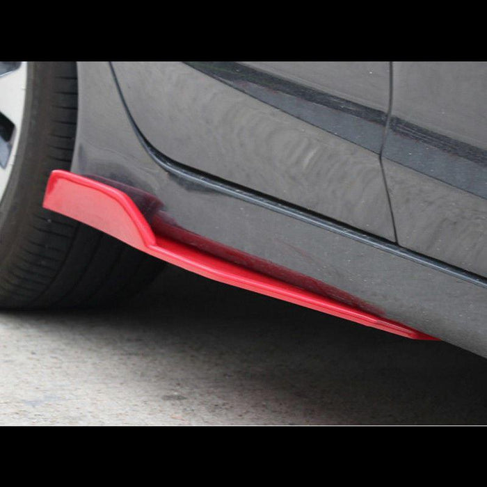 Fit 2008-2020 Toyota Corolla Side Skirts Splitters Spoiler Diffuser Wings (Red)