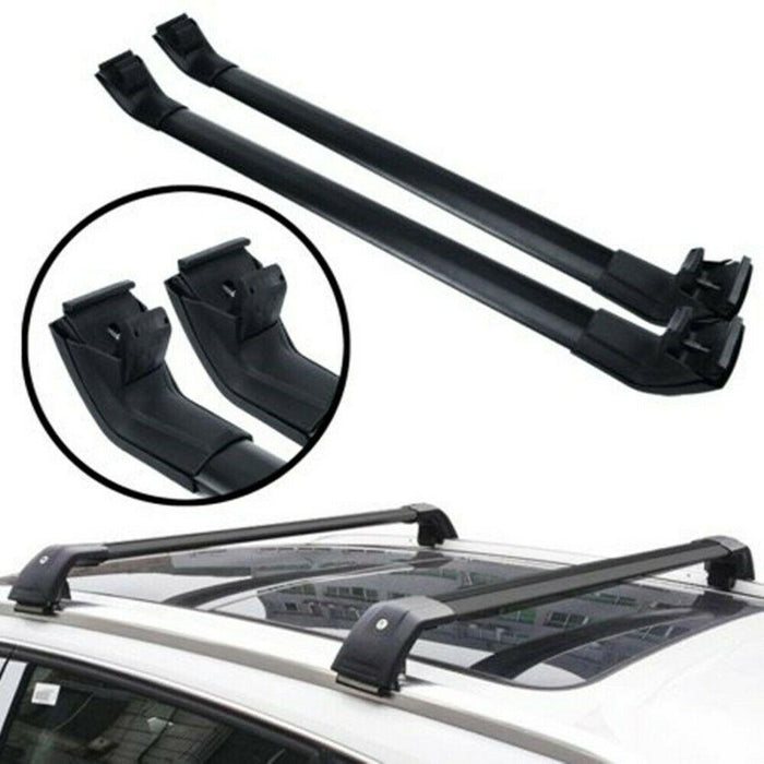 Fit 2011-2021 BMW X3 F25 Black Roof Rack Baggage Luggage Cross Bar Crossbar