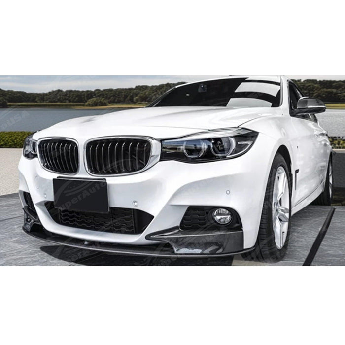 2017 BMW F34 3 Series GT MP Style Front Bumper Corner Splitters Carbon Fiber Print