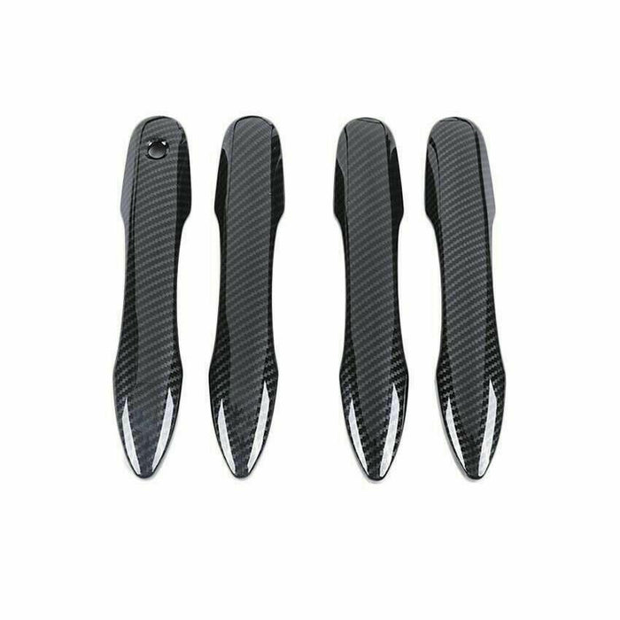 Fit 2016-2020 TOYOTA Prius Car Side Door Handle Cover Trim (Carbon Fiber Print)