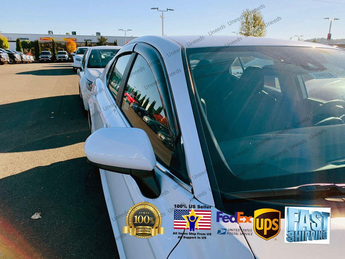 Fit 2018-2023 TOYOTA CAMRY Out-Channel Vent Window Visors Rain Sun Wind Guards Shade Deflectors