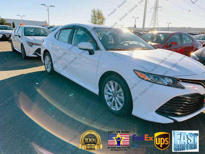 Fit 2018-2023 TOYOTA CAMRY Out-Channel Vent Window Visors Rain Sun Wind Guards Shade Deflectors