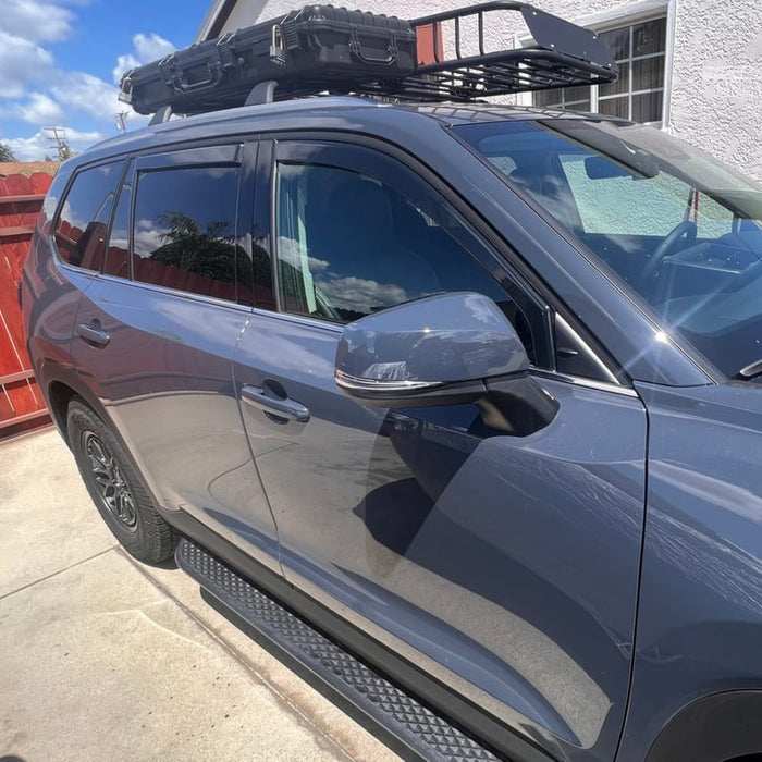 2022 BMW X1 in-channel rain guards by SuperAutoUSA.
