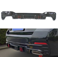 2019 BMW 530e G30 rear diffuser body kit with LED by SuperAutoUSA.