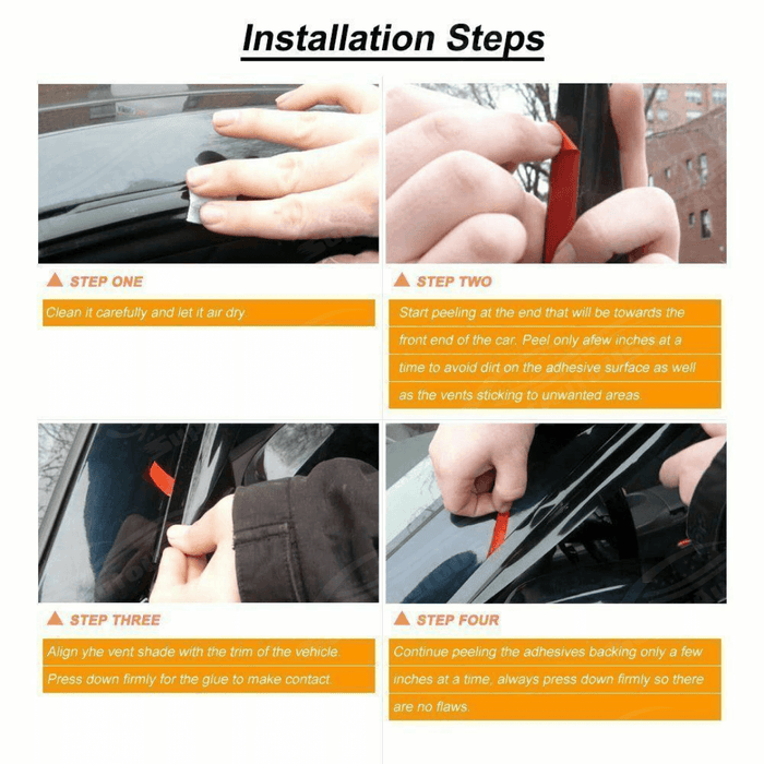 Fits 2022-2025 EV6 3D Mugen Style Window Vent Visor Rain Guards Deflectors