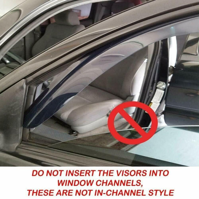 Fits Acura TLX 2015-2020 Carbon Fiber Paint Trim Mugen Style Window Vent Visors
