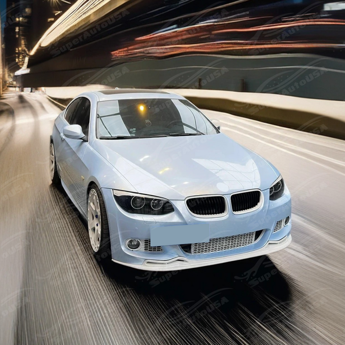 SuperAutoUSA track-inspired front splitter bumper lip for BMW E92 LCI 2010.